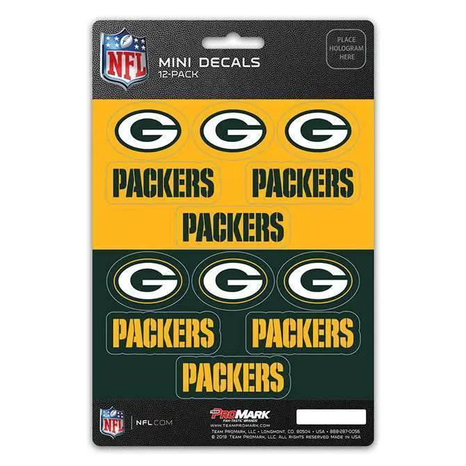  Green Bay Packers Mini Decal Set 12 Pack Premium Vinyl -  ToylandEU™