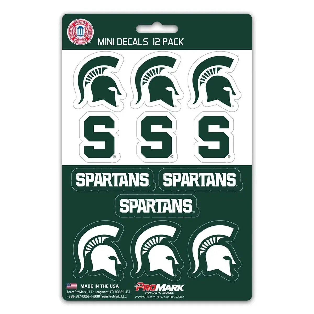  Michigan State Spartans Mini Decal Set 12 Pack Premium Vinyl -  ToylandEU™