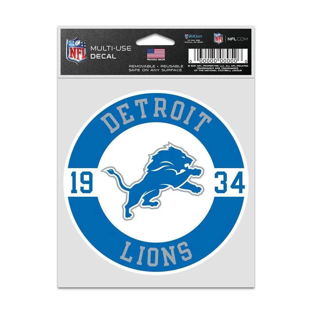  Detroit Lions Decal Patch Fan 3.75x5 Inches Wincraft -  ToylandEU™