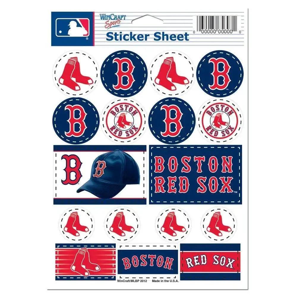  Boston Red Sox 5x7 Vinyl Decal Sheet Sticker Pack Set -  ToylandEU™