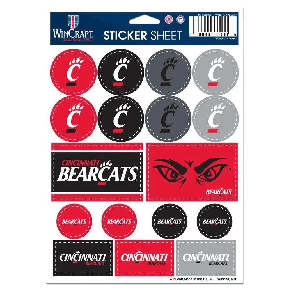  Cincinnati Bearcats Decal Sheet 5x7 Vinyl Sticker Pack -  ToylandEU™