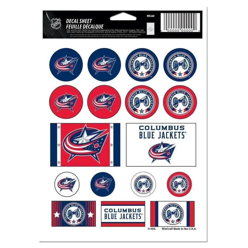  Columbus Blue Jackets Decal Sheet 5x7 Vinyl Stickers -  ToylandEU™
