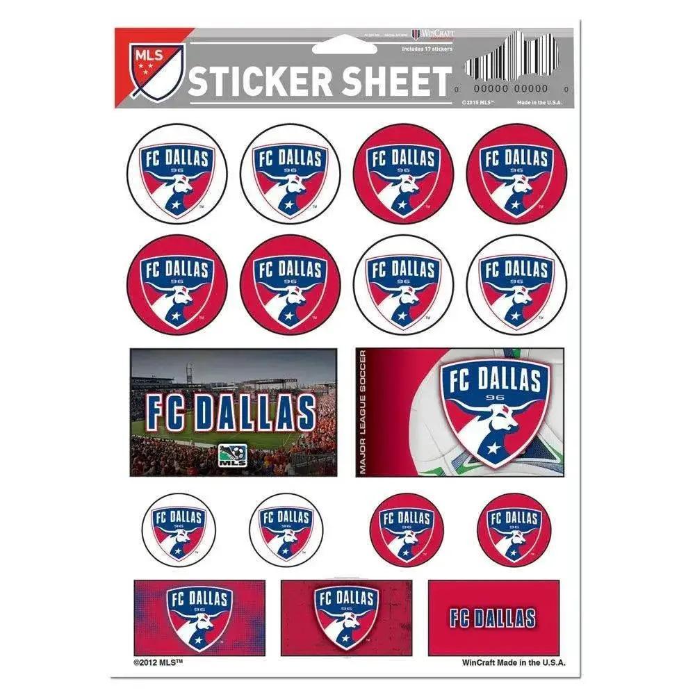  FC Dallas Vinyl Decal Sheet 5x7 Official Sticker Pack -  ToylandEU™