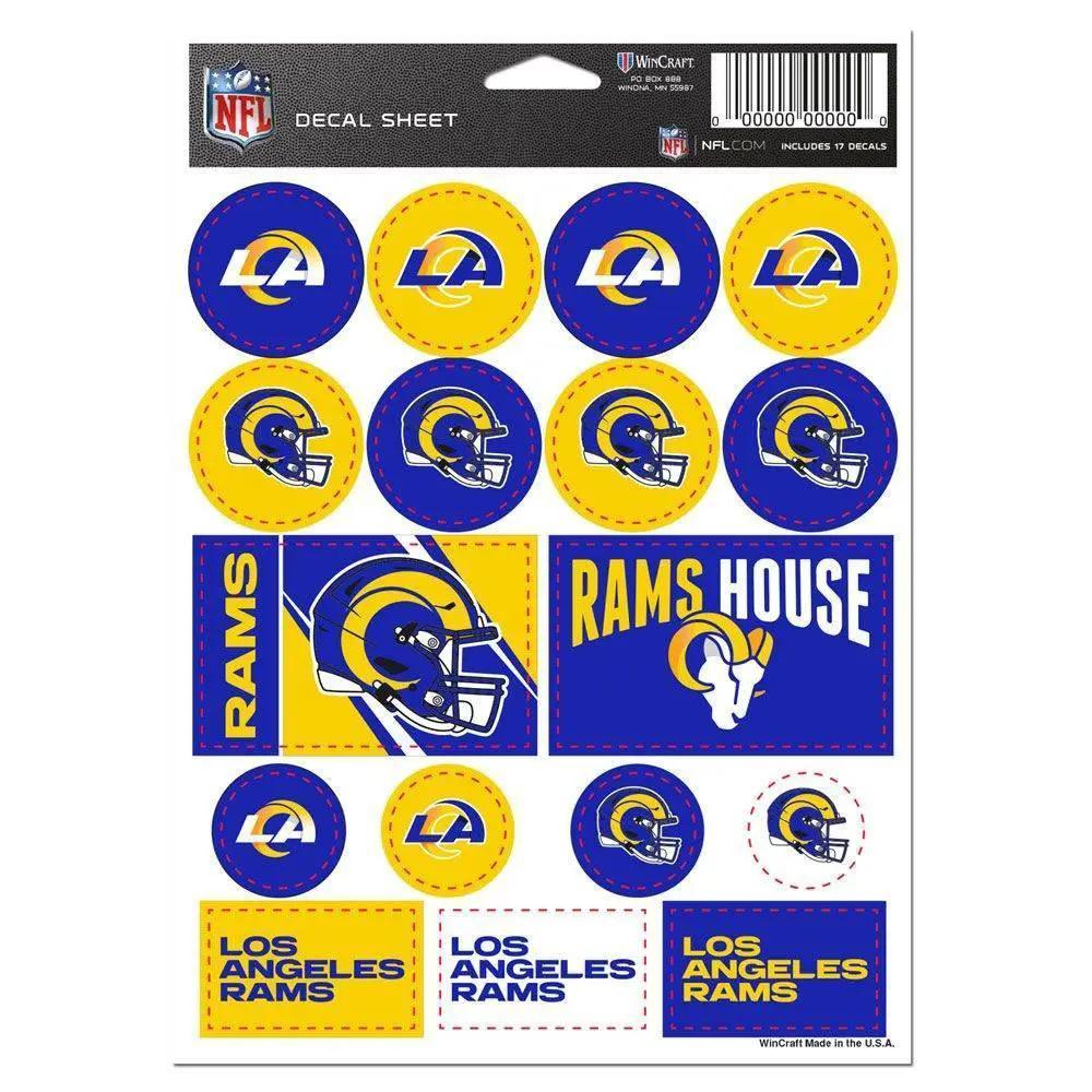  Los Angeles Rams Vinyl Decal Sheet 5x7 Sticker Pack -  ToylandEU™