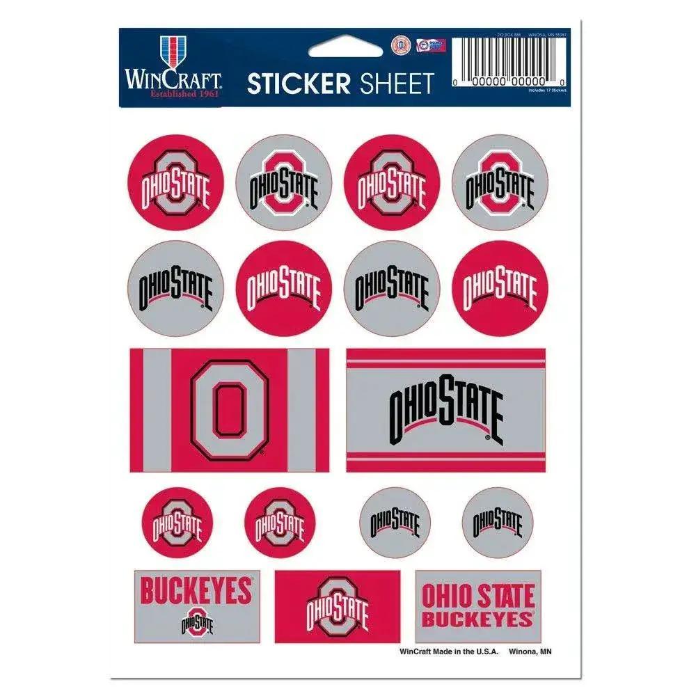  Ohio State Buckeyes Decal Sheet 5x7 Vinyl Sticker Pack -  ToylandEU™