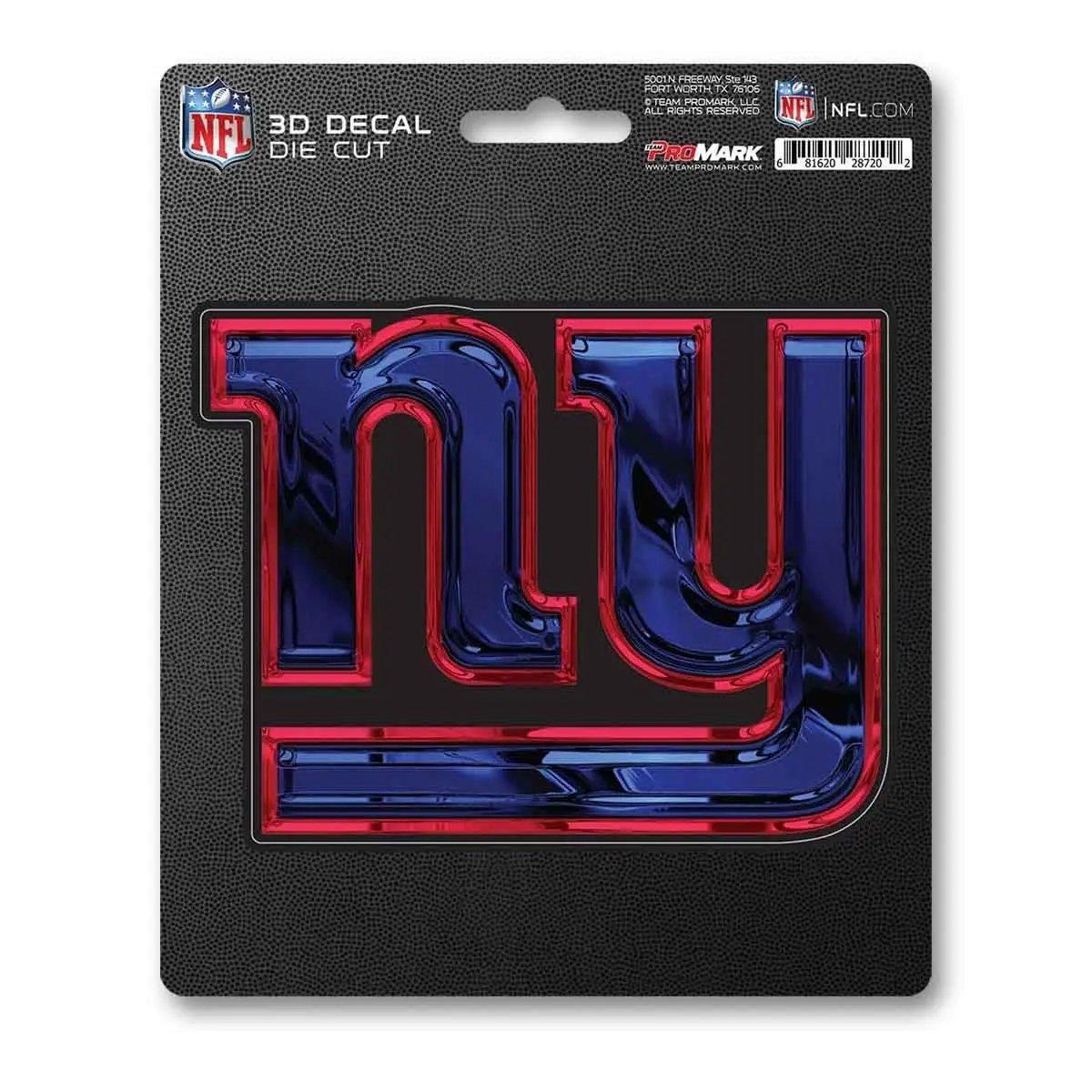  New York Giants 3D Logo Decal 5x8 Inches For Tailgate Fans -  ToylandEU™