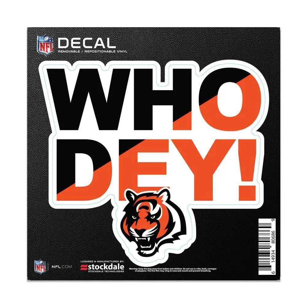  Cincinnati Bengals All Surface 6x6 Vinyl Decal Slogan -  ToylandEU™