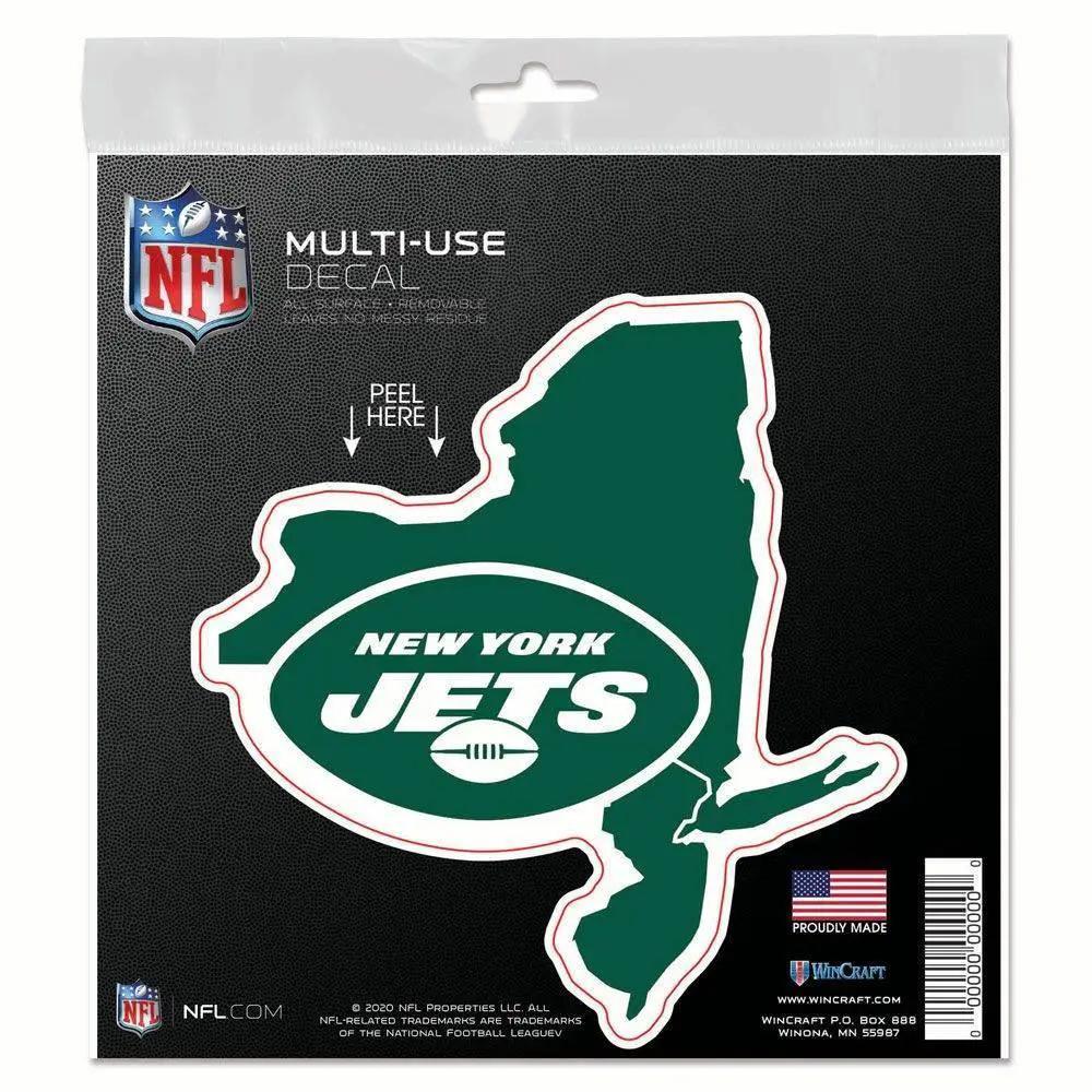  New York Jets Vinyl Decal 6x6 All Surface State Shape -  ToylandEU™