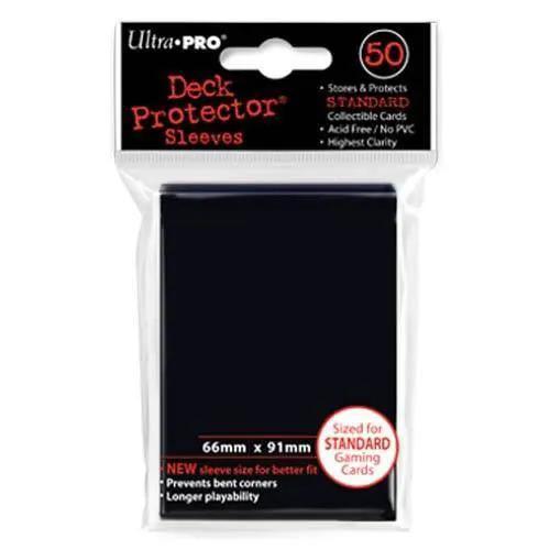  Deck Protectors Solid Black One Pack of 50 Card Sleeves -  ToylandEU™