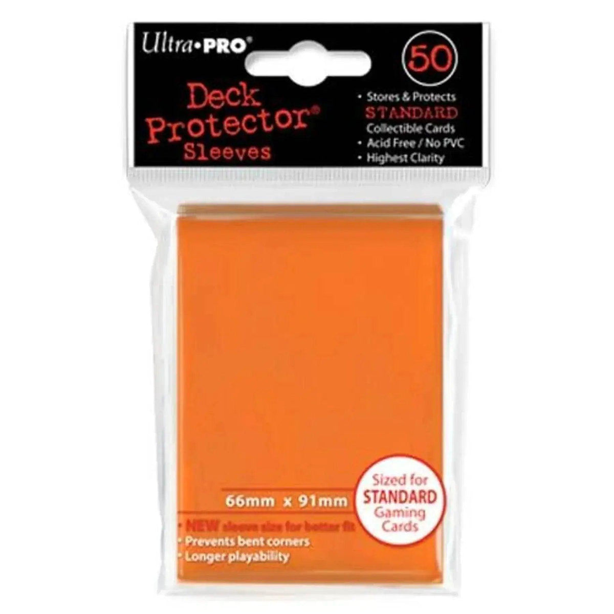  Candy Orange Deck Protectors Standard Size Pack Of 50 -  ToylandEU™