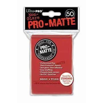  Pro Matte Red Deck Protectors 50 Count One Pack Premium -  ToylandEU™