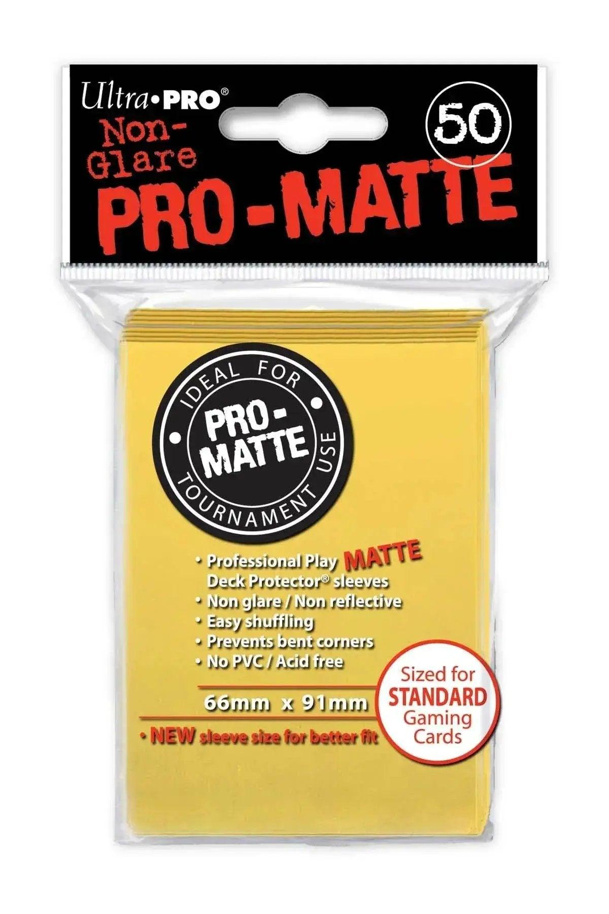  Pro Matte Yellow Deck Protectors One Pack of Fifty -  ToylandEU™