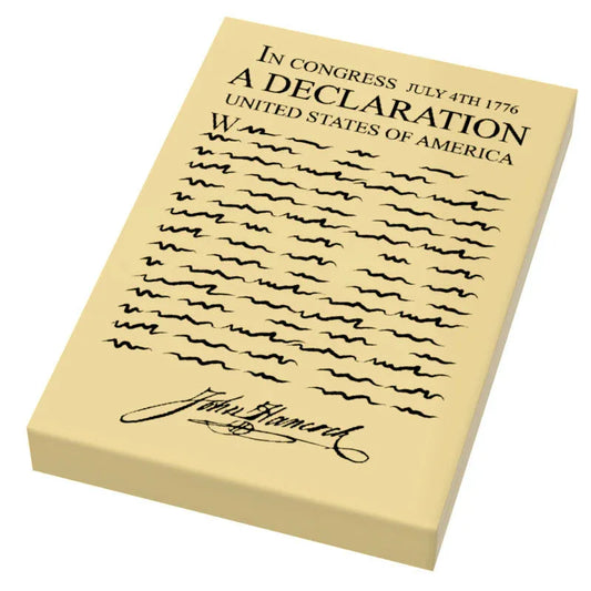 Declaration of Independence Printed 2x3 Tile made using LEGO part - ToylandEU
