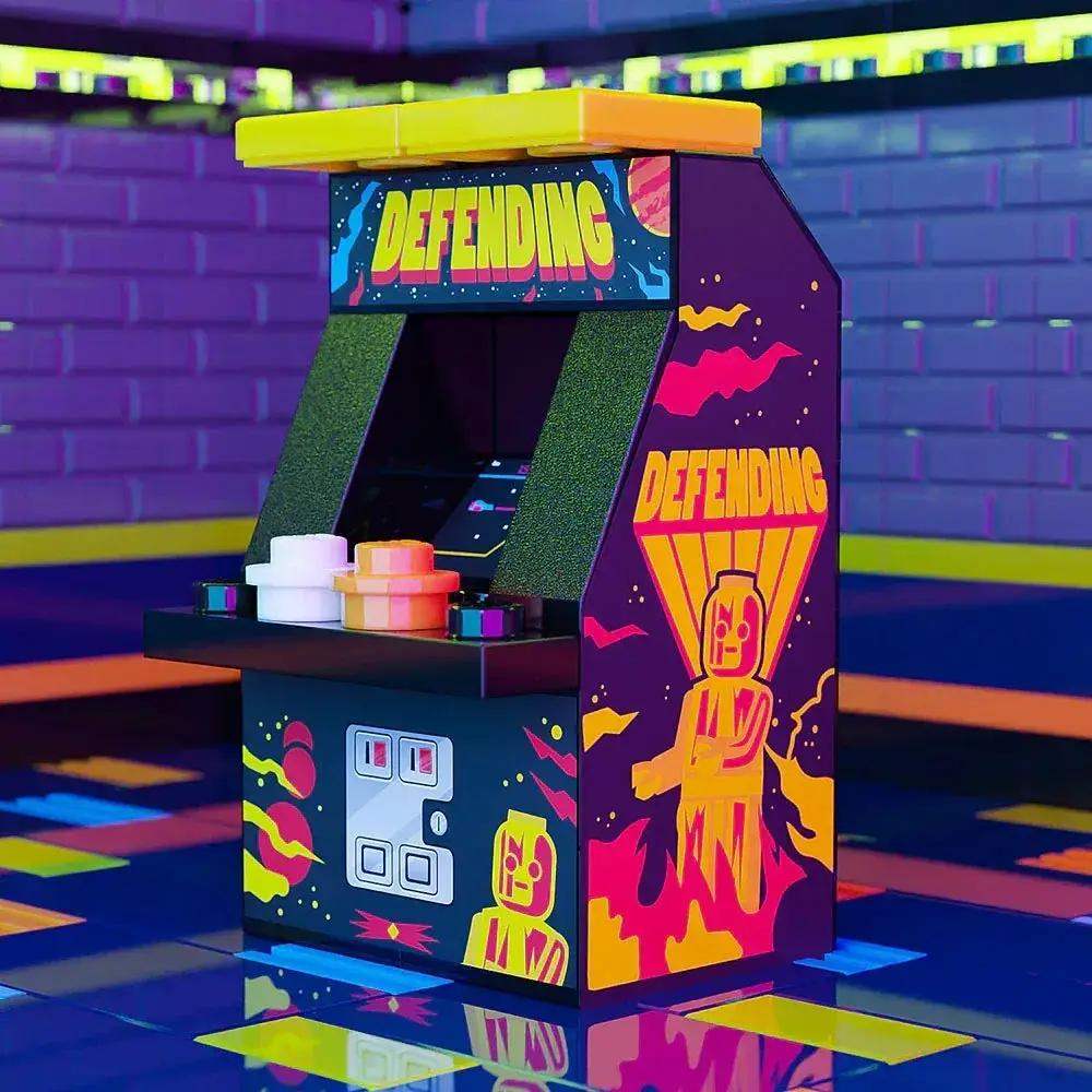 LEGO Arcade Cabinet For Figures With Custom Decals - ToylandEU