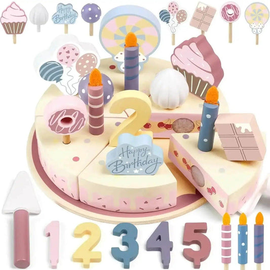  Delightful Wooden Birthday Cake Play Set - Toyland EU -  ToylandEU™