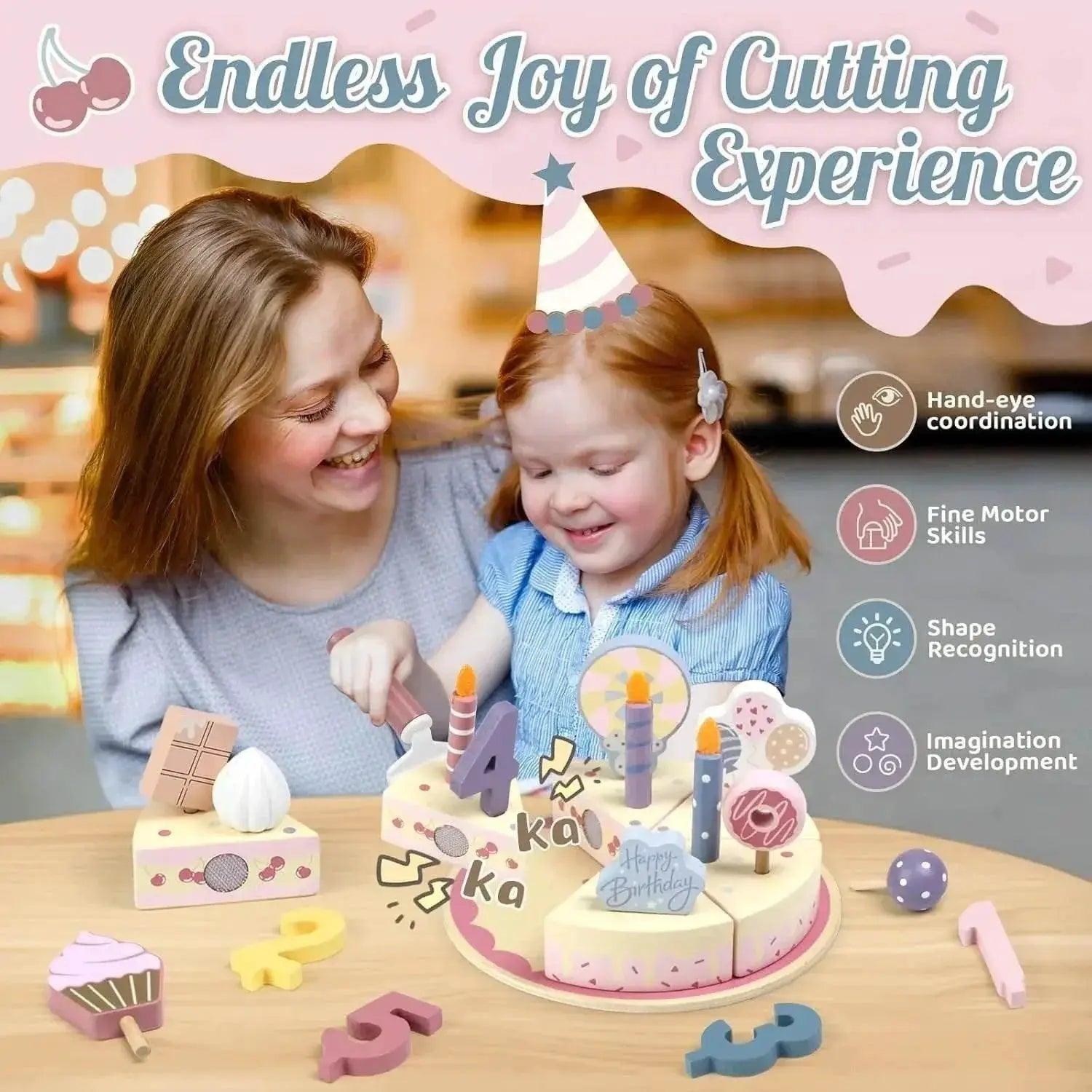  Delightful Wooden Birthday Cake Play Set - Toyland EU -  ToylandEU™