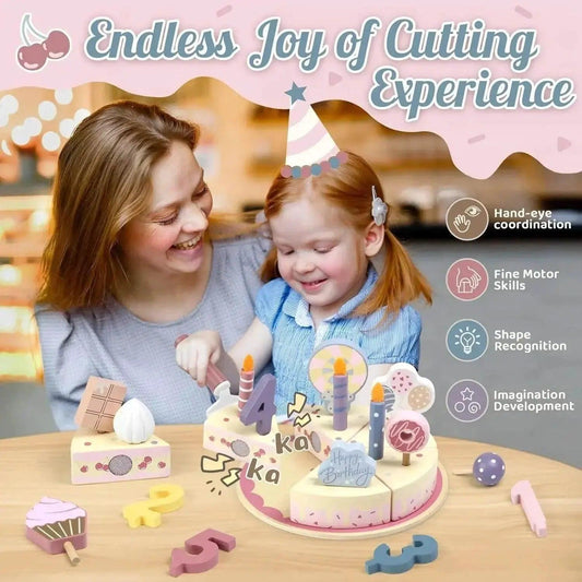  Delightful Wooden Birthday Cake Play Set - Toyland EU -  ToylandEU™
