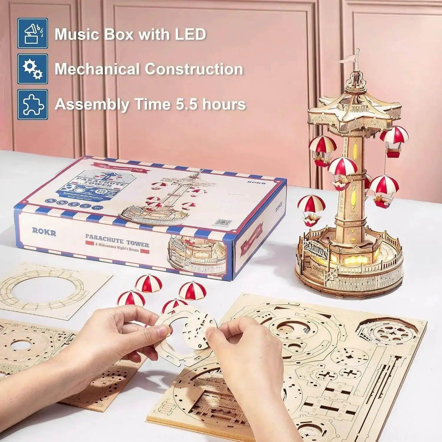  Deluxe 3D Wooden Moveable Puzzle Music Box Toyland EU -  ToylandEU™