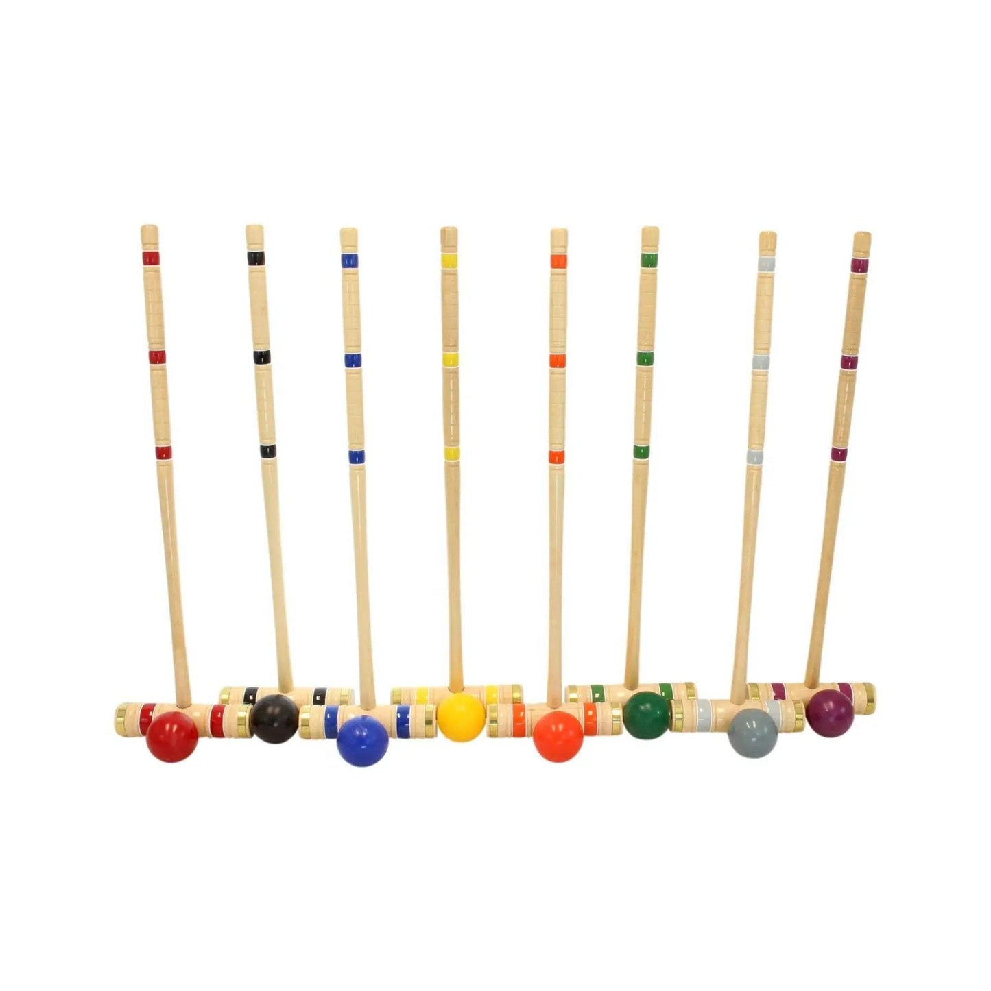 Deluxe 8-Player Croquet Game Set, Wooden Holder or Duffel Carry Bag - ToylandEU