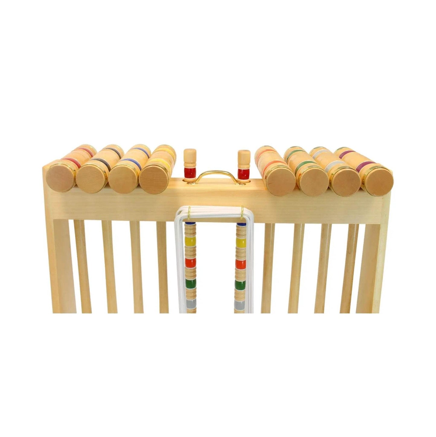 Deluxe 8-Player Croquet Game Set, Wooden Holder or Duffel Carry Bag - ToylandEU