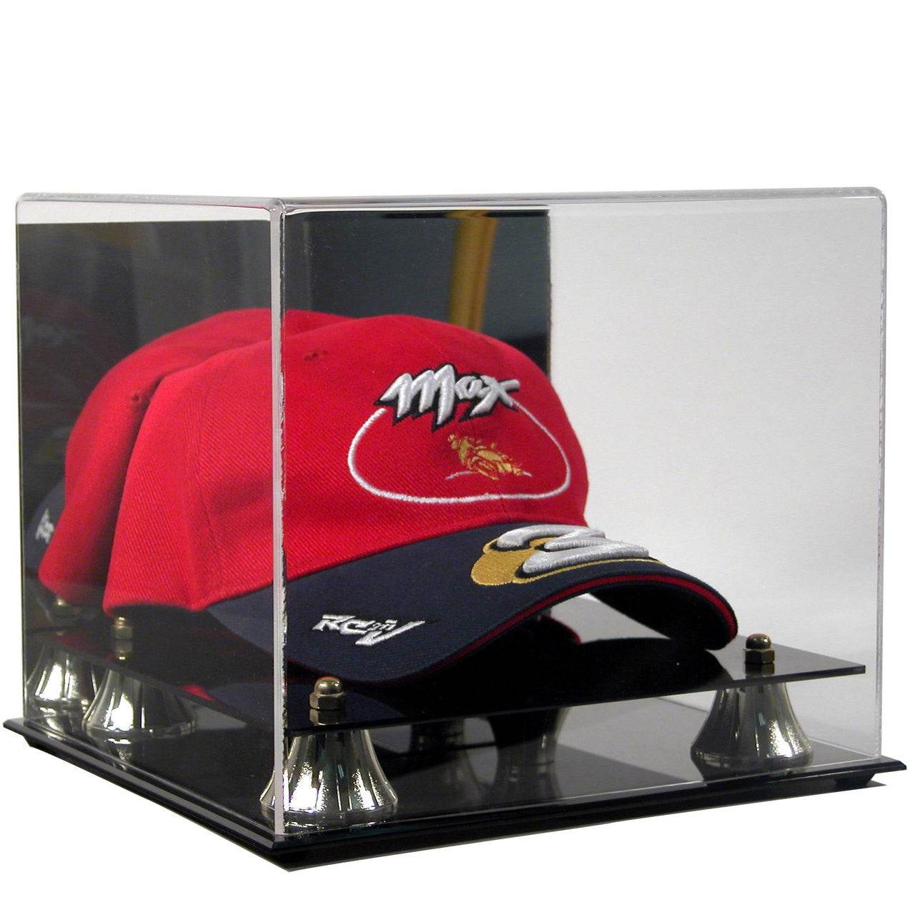 Deluxe Acrylic Baseball Cap Display Case Mirror Back - ToylandEU