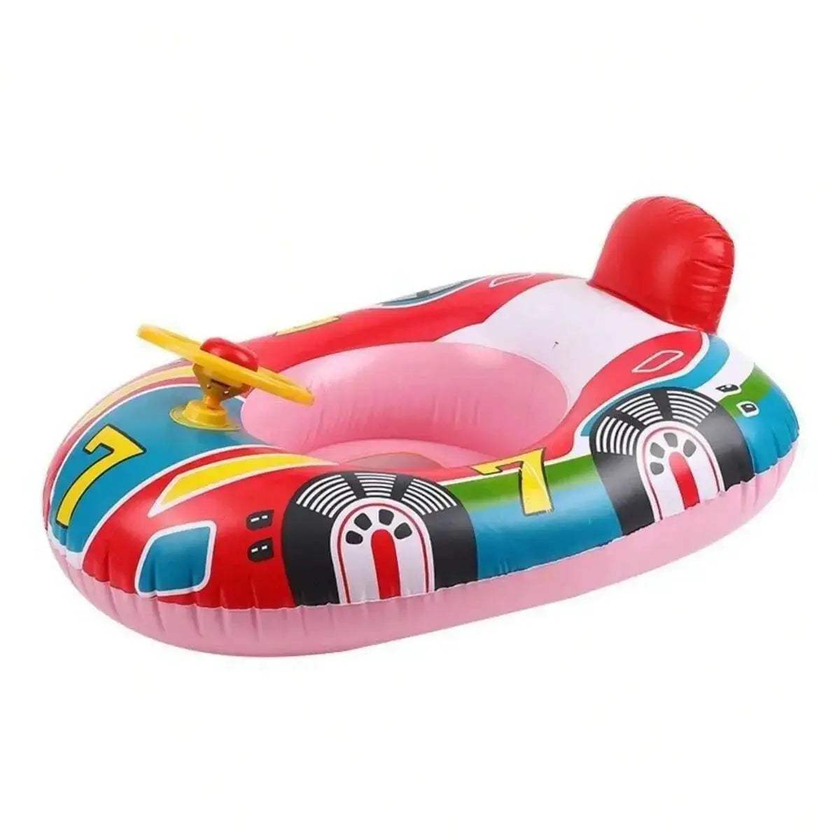 Baby Swimming Ring Pool Inflatable Float Seat Cute Car Design Summer Indoor Outdoor Water Inflatable Toys Swim Ring Accessories - ToylandEU