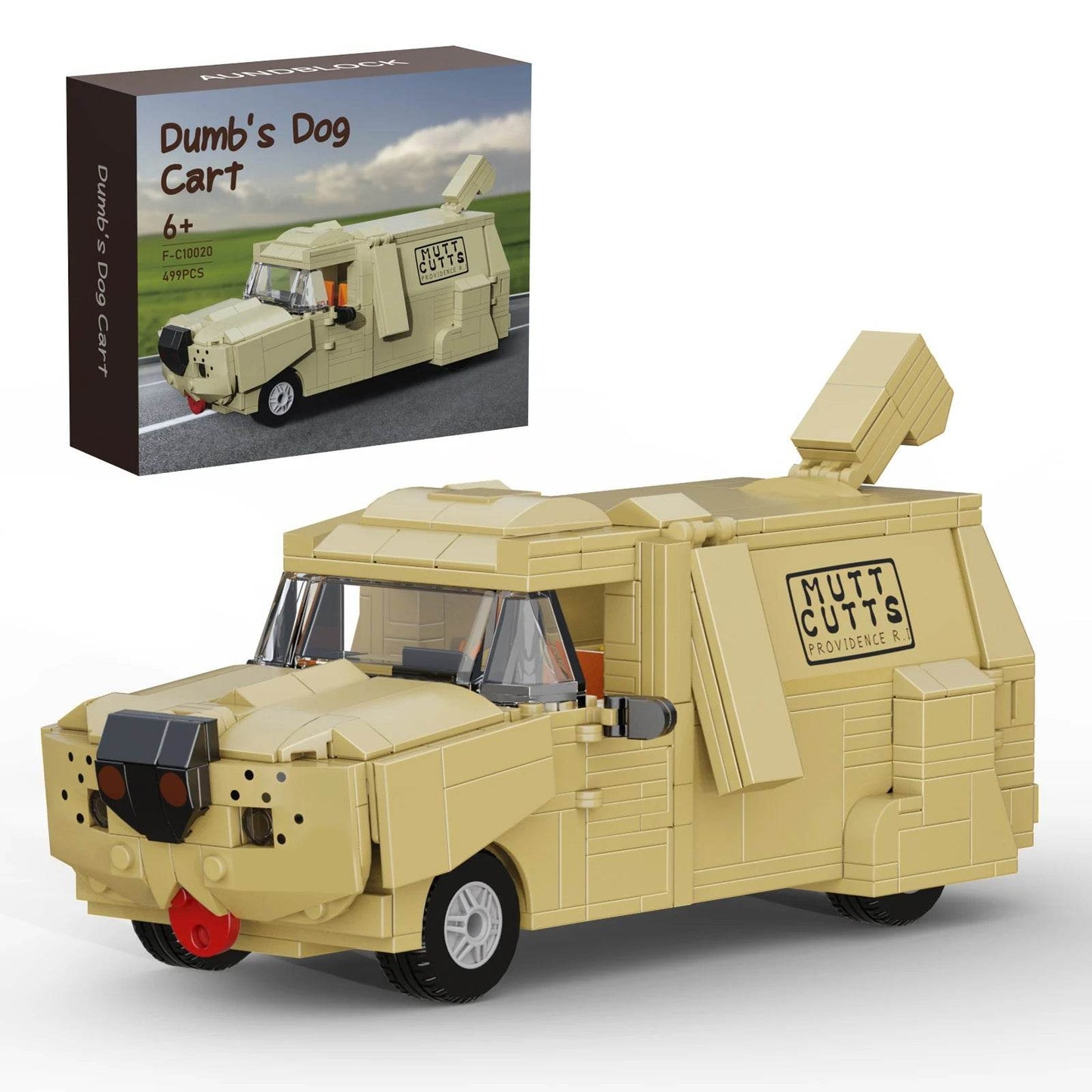 Deluxe Building Block Set Doggy Camper Van Model For Fans - ToylandEU