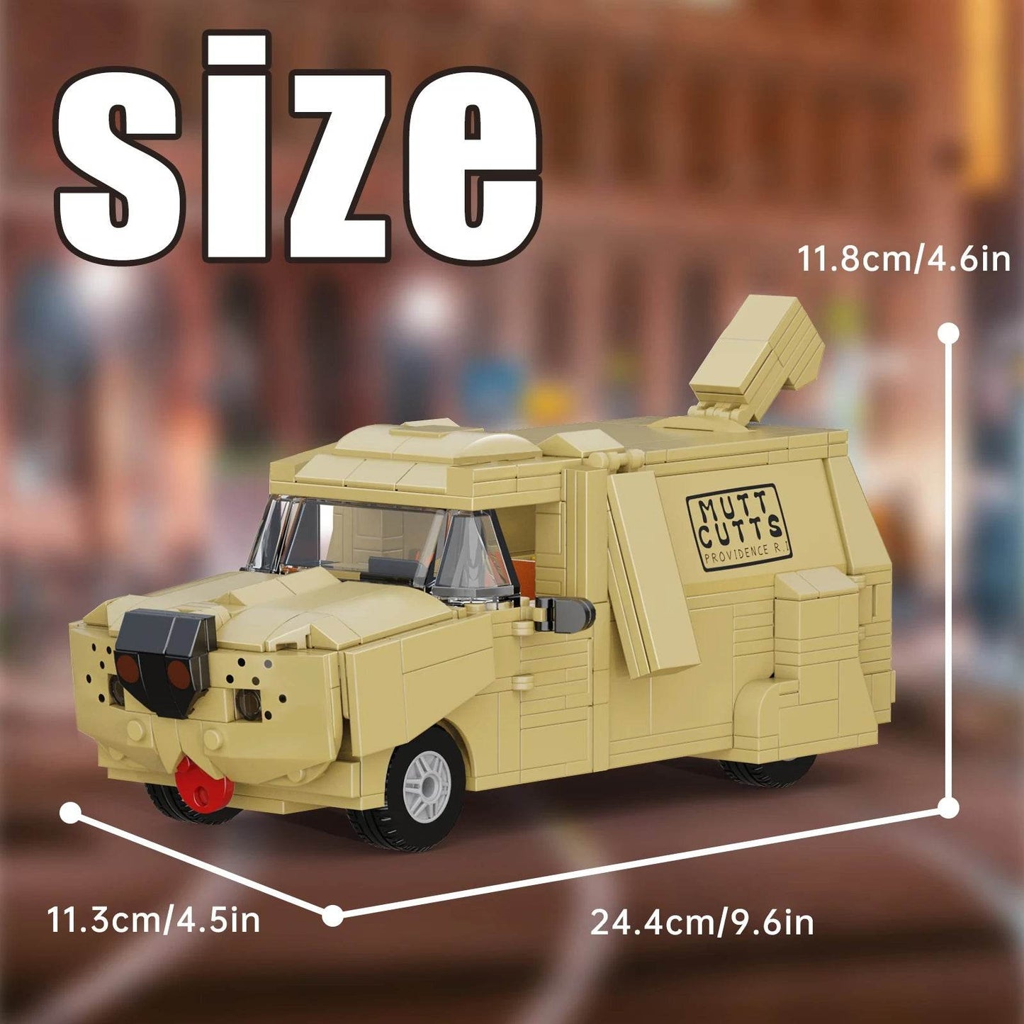 Deluxe Building Block Set Doggy Camper Van Model For Fans - ToylandEU
