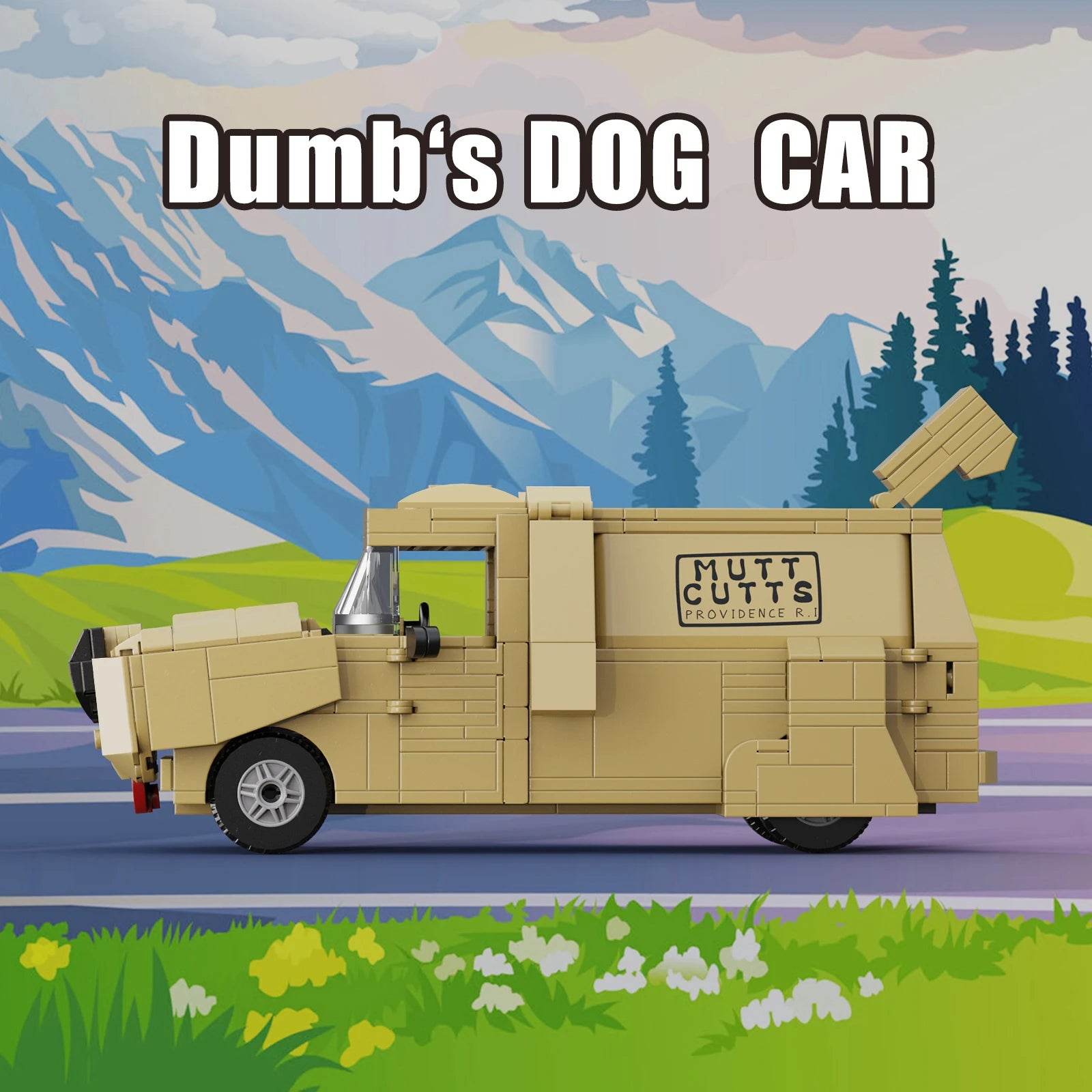 Deluxe Building Block Set Doggy Camper Van Model For Fans - ToylandEU