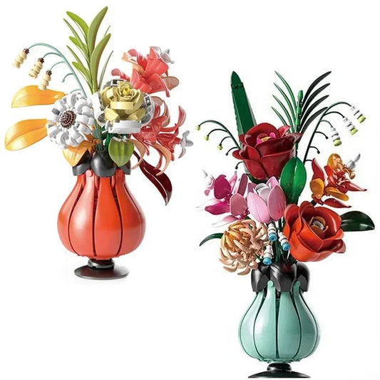 Deluxe Building Blocks Flower Bouquet Set For Home Decor - ToylandEU