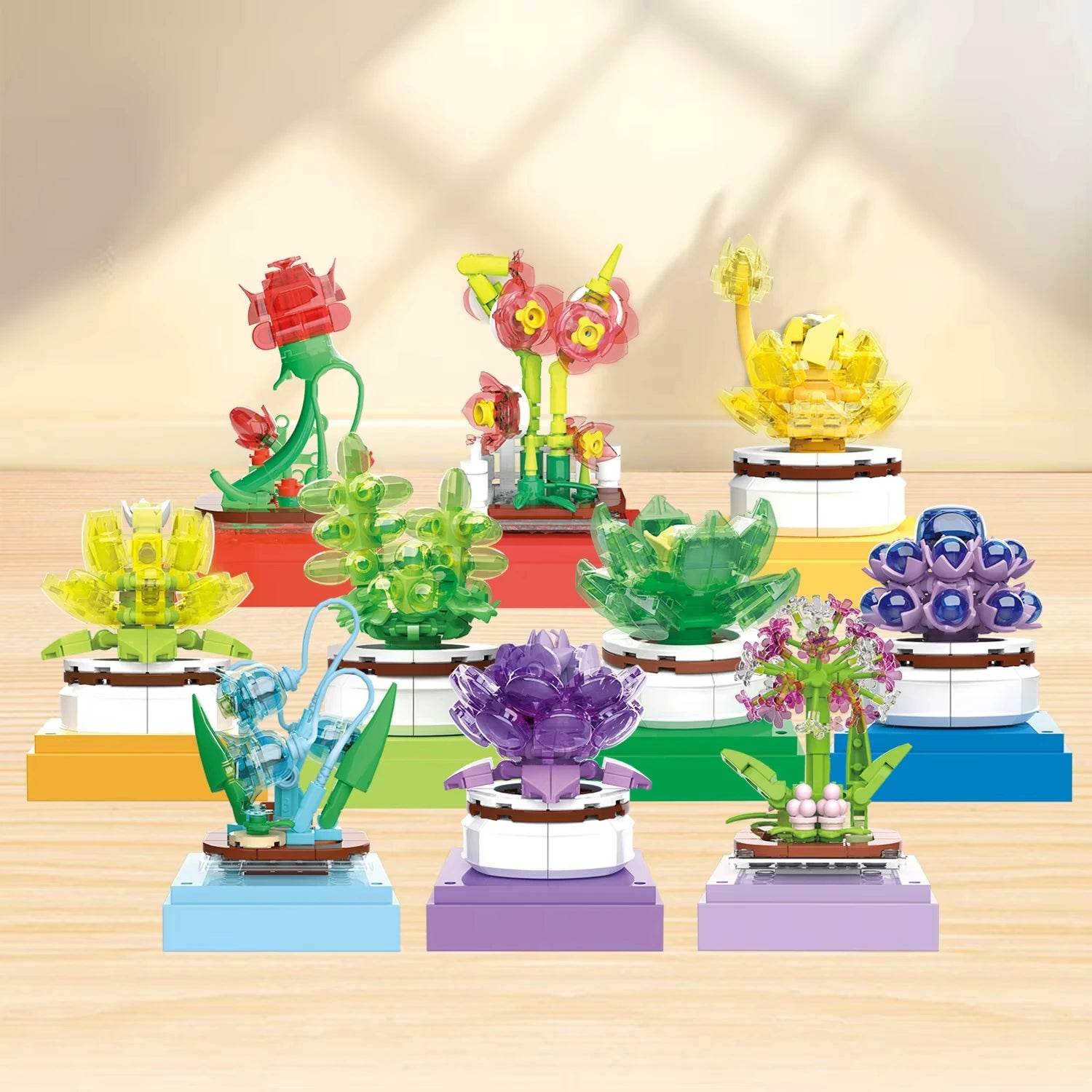 Deluxe Building Blocks Flower Bouquet Set For Home Decor - ToylandEU