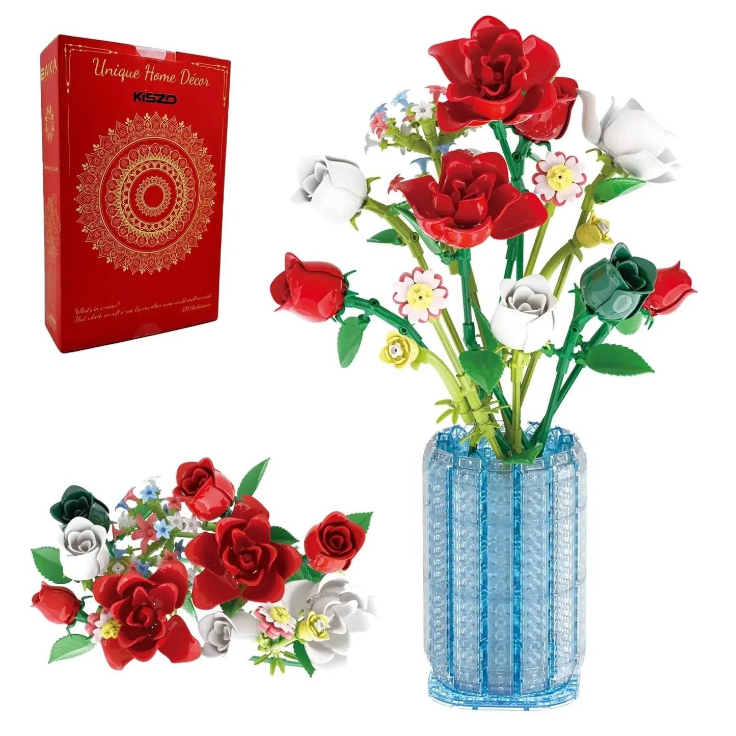 Deluxe Building Blocks Flower Bouquet Set For Home Decor - ToylandEU