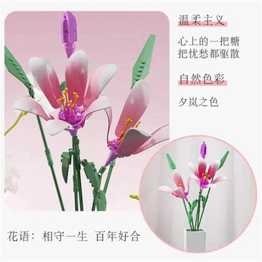  Deluxe Building Blocks Flower Lily Bouquet Toyland EU -  ToylandEU™