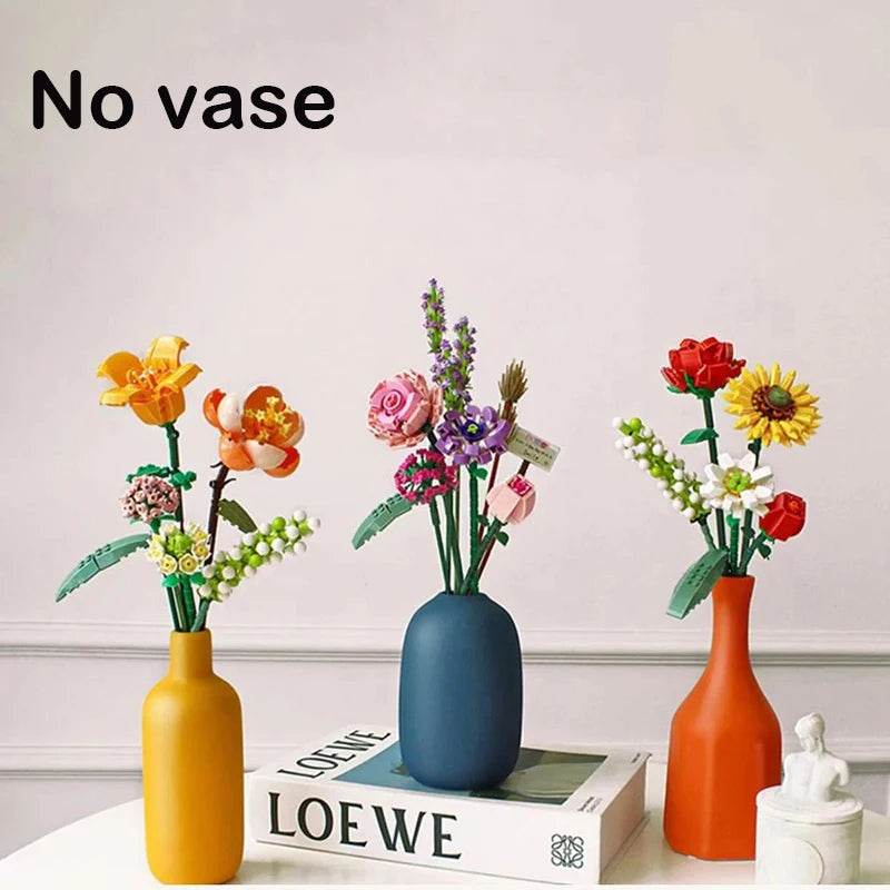 Deluxe Building Blocks Potted Flower Diy Gift For Girls - ToylandEU