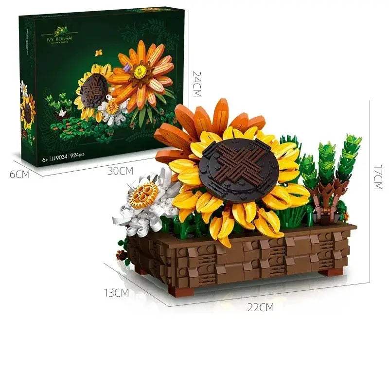  Deluxe Building Blocks Sunflower Bonsai 2in1 Toyland EU -  ToylandEU™