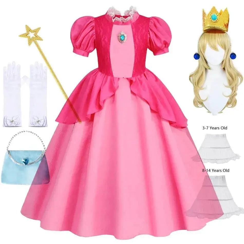  Deluxe Cosplay Dress Peach Lace Trim 4Y Toyland EU -  ToylandEU™