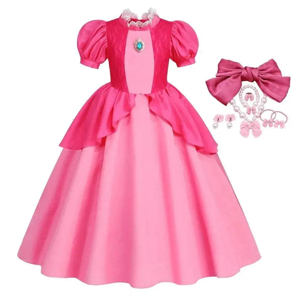 Deluxe Cosplay Dress Peach Lace Trim 4Y Toyland EU -  ToylandEU™