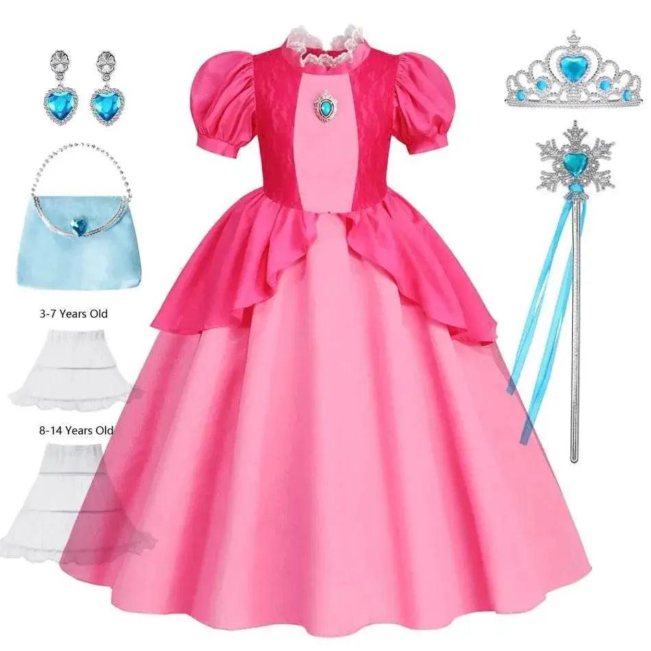  Deluxe Cosplay Dress Peach Lace Trim 4Y Toyland EU -  ToylandEU™