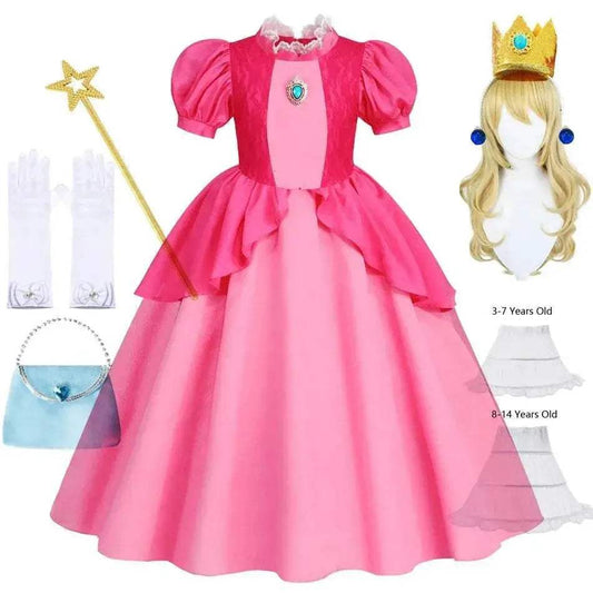  Deluxe Cosplay Dress Peach Lace Trim 4Y Toyland EU -  ToylandEU™
