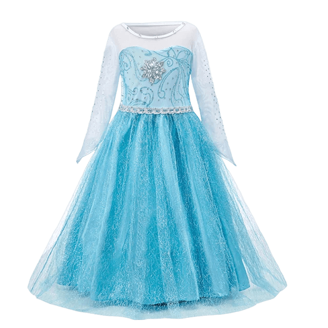 Deluxe Costume Disney Elsa Anna Mesh Princess For Girls - ToylandEU