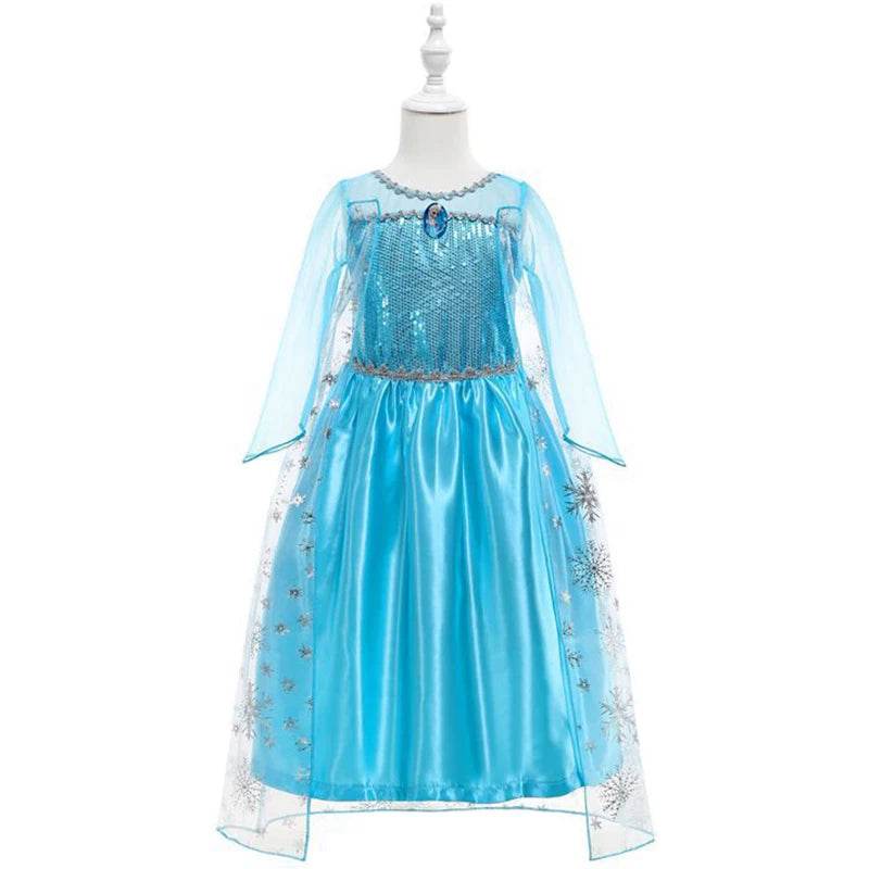 Deluxe Costume Disney Elsa Anna Mesh Princess For Girls - ToylandEU