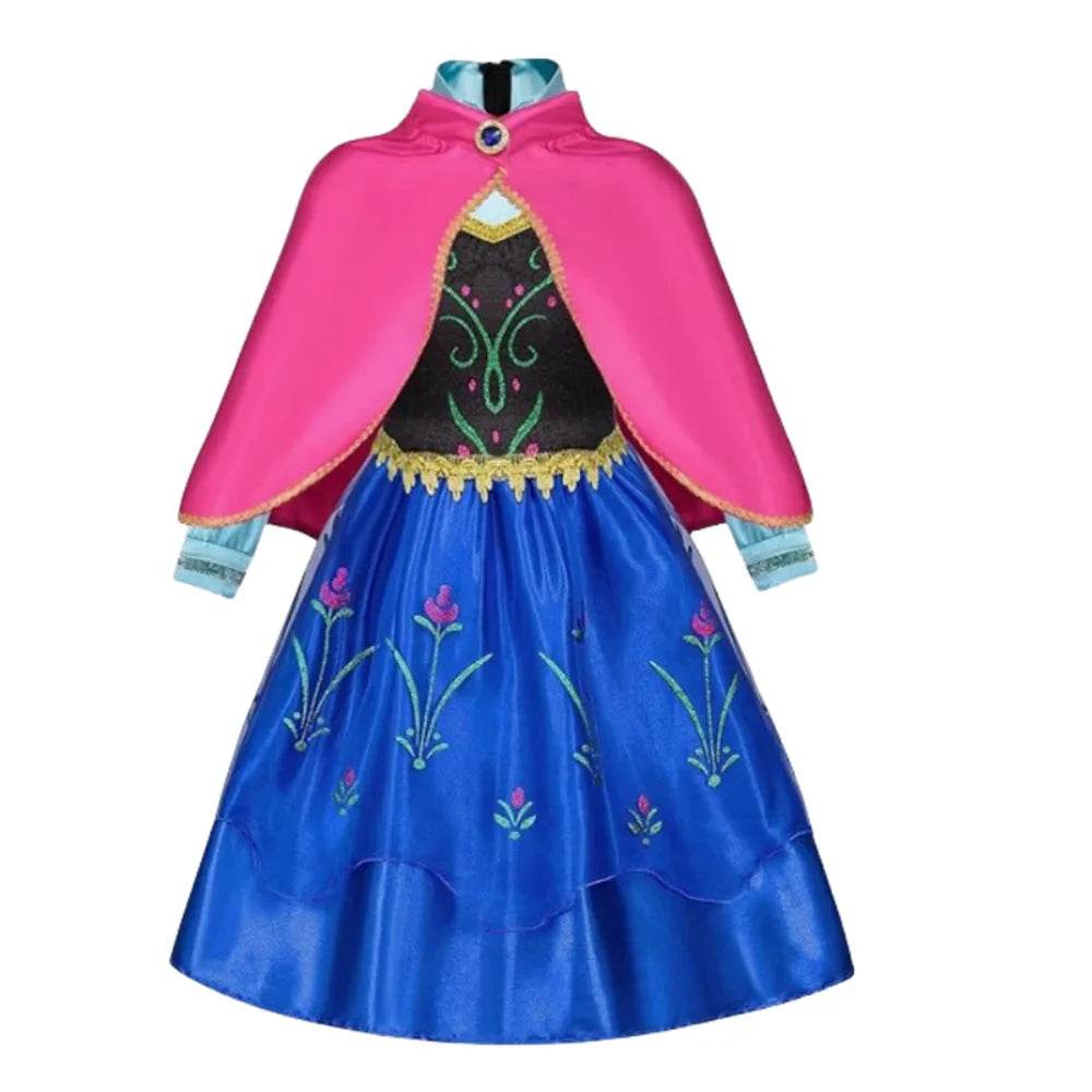 Deluxe Costume Disney Elsa Anna Mesh Princess For Girls - ToylandEU
