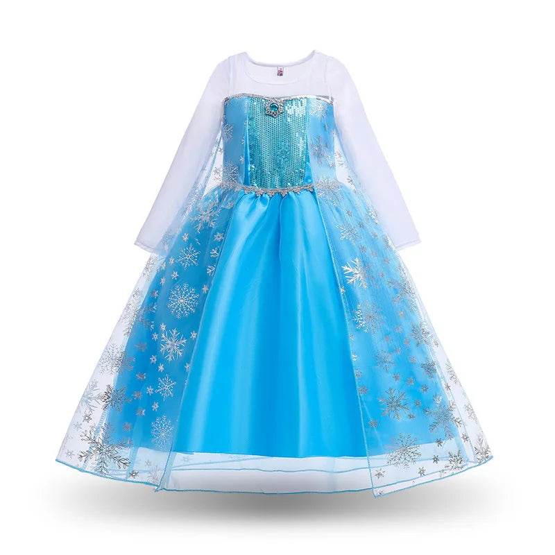 Deluxe Costume Disney Elsa Anna Mesh Princess For Girls - ToylandEU