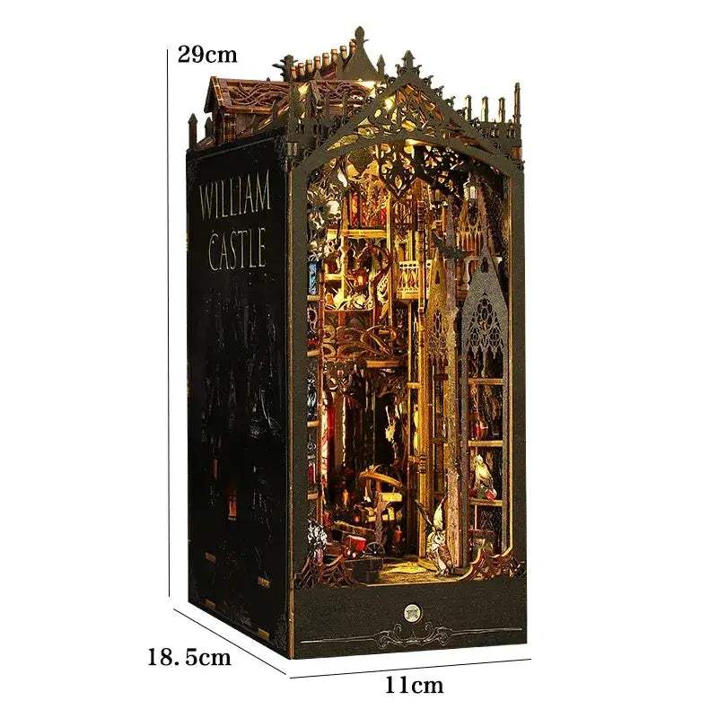 Deluxe DIY Book Nook Kit 3D Wooden Puzzle Doll House - ToylandEU