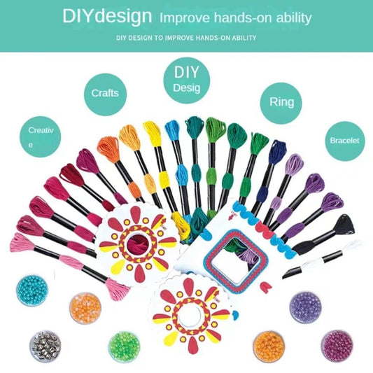 Deluxe DIY Charm Bracelet Kit Beading Woven For Girls - ToylandEU