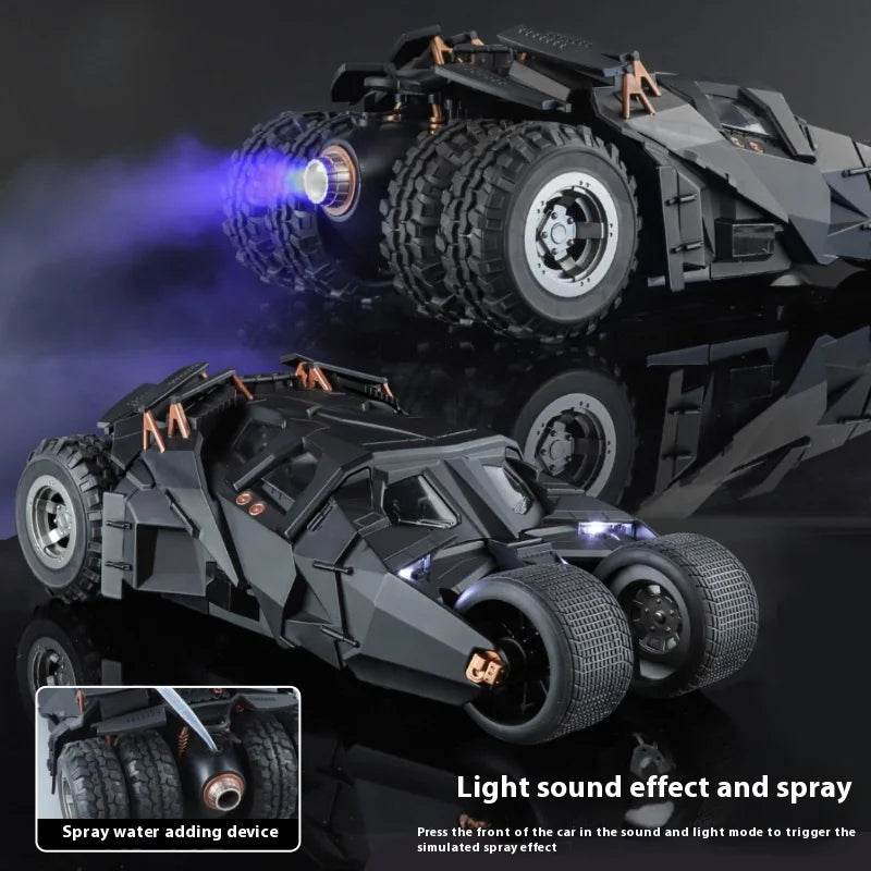 Deluxe Diecast Batmobile Tumbler Alloy Sound Light Gift - ToylandEU