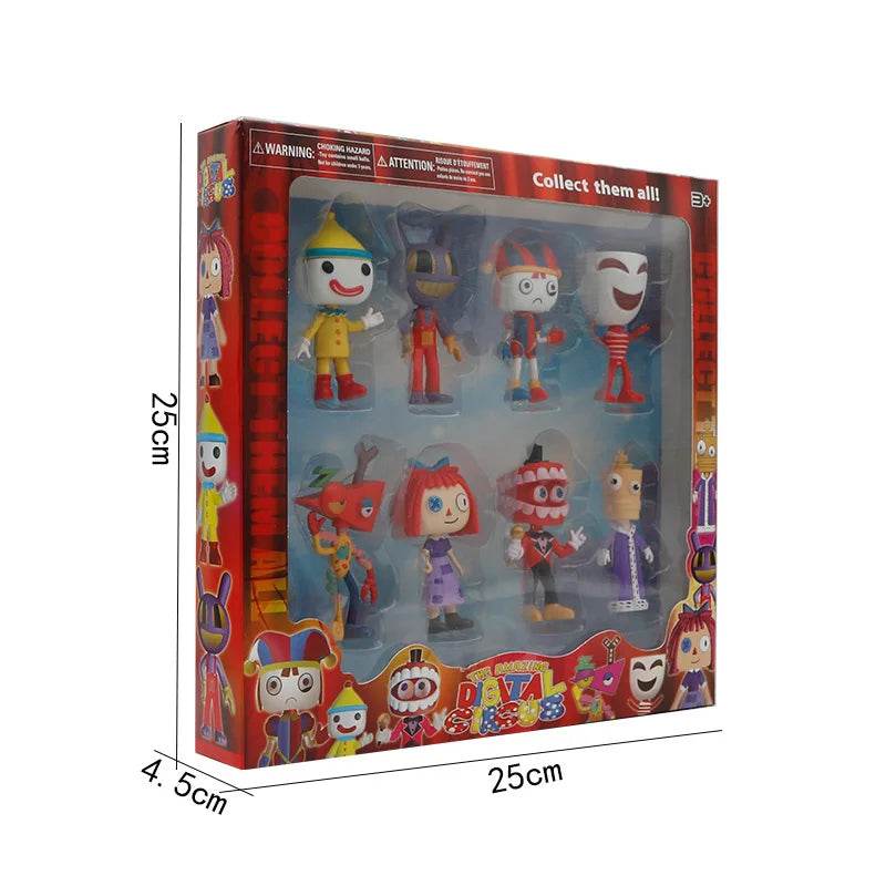 Deluxe Digital Circus Action Figure 8Pc Boxed Set For Teens - ToylandEU