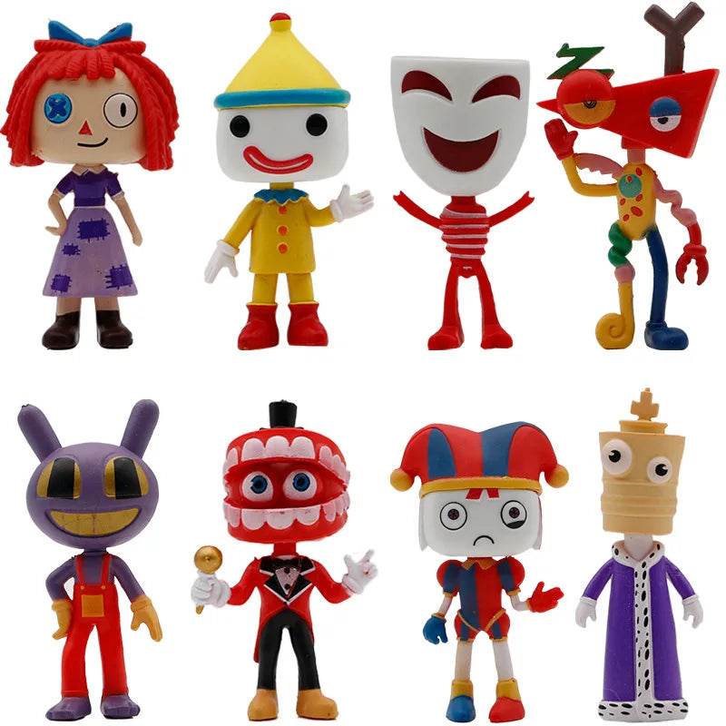 Deluxe Digital Circus Action Figure 8Pc Boxed Set For Teens - ToylandEU