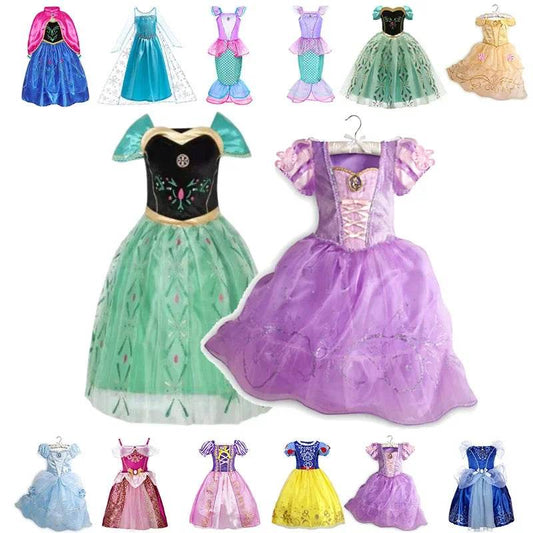 Deluxe Disney Princess Dress For Girls With Appliques Party - ToylandEU