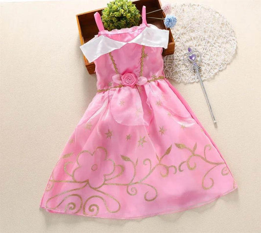 Deluxe Disney Princess Dress For Girls With Appliques Party - ToylandEU